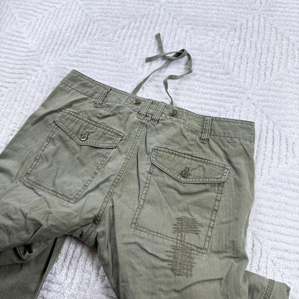 J Crew Pants Women 4 Green Favorite Fit Utility Skater Punk Army Tech Boho Y2k - Picture 3 of 14